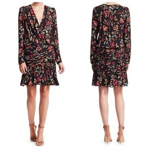 ALC Black Floral Mini Dress